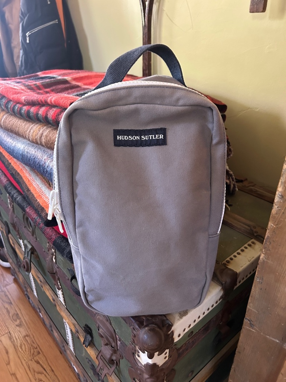 Hudson Sutler Gray Canvas Travel Bag